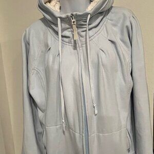 ALO AQUA SHERPA HOOD LINED